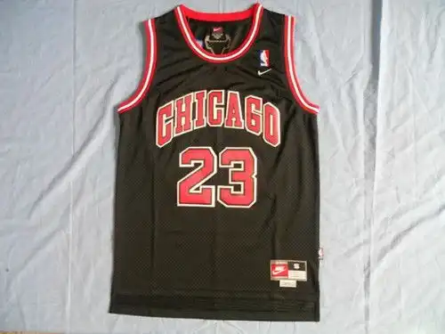 Bulls No. 23 Michael Jordan Mesh CH Black