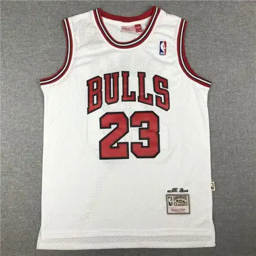 Bulls No. 23 Michael Jordan Retro White