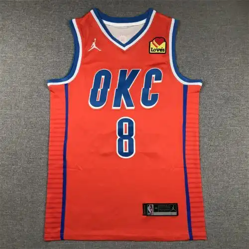 Thunder No. 8 Jaylen Williams Orange Announcement Edition