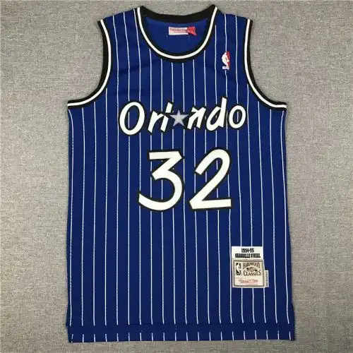 Magic No. 32 Shaquille O'Neal Retro Blue Bars