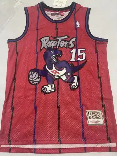 Raptors No. 15 Vince Carter Retro Big Dragon Red
