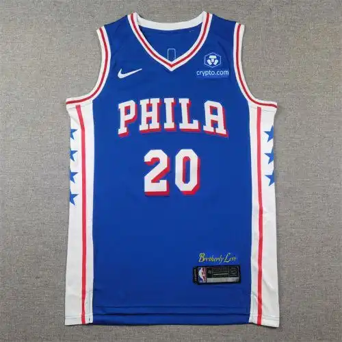 76ers No. 20 Markle Fultz Blue