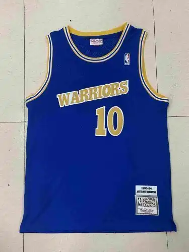 Warriors No. 10 Tim Hardaway Retro Blue