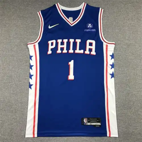 76ers No. 1 James Harden Blue