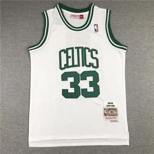 Celtics No. 33 Larry Joe Bird Retro White