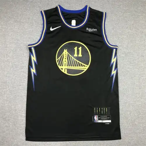 22 season Warriors No. 11 Klay Thompson City Edition Black