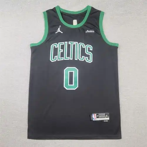 Celtics No. 0 Jason Tatum Black