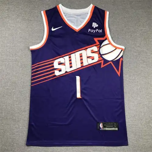 24th season Suns No. 1 Devin Booker Purple
