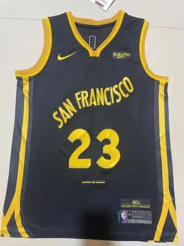24 season Warriors No. 23 Draymond Green City Edition Black