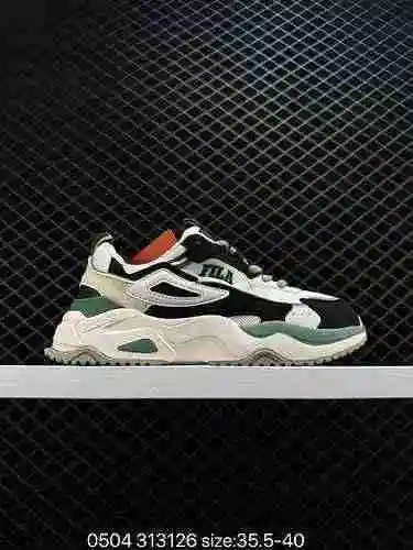 3 Fila/Fila Rayfly Low Top Cómodos Zapatos Deportivos Casuales Algodón Tofu Blanco F2w2422FMT Talla: