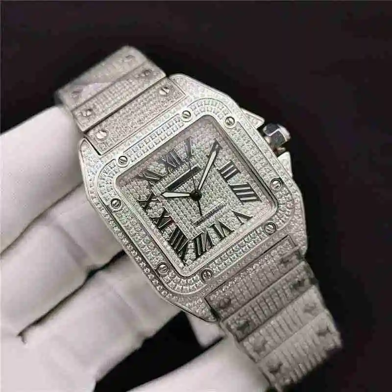 高级满天星腕表CARTIER卡地亚山度士系列 直径51mmX41.3mm (10).webp