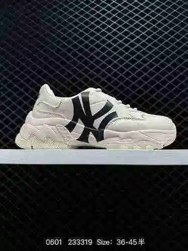 95 MLB Chunky Liner New York Yankees Senior Shoe Series Low Top Dad Style Light Weight Elevated Thic