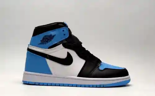 Jordan 1 High OG" UniversityBlue" North Carolina Black Toes Blue White 36-47