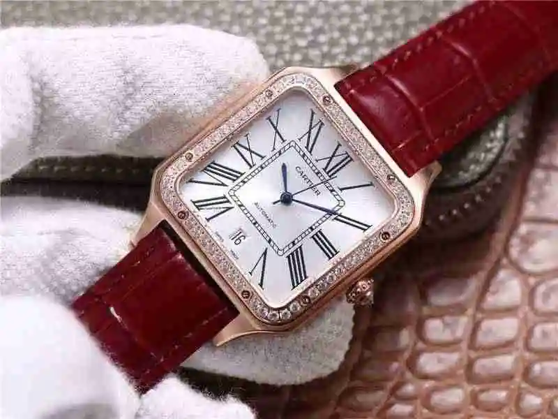 卡地亚Cartier山度士SANTOS-DUMONT 男款49mmX36mm厚度9mm，女款44mmX33mm厚度9mm (3).webp