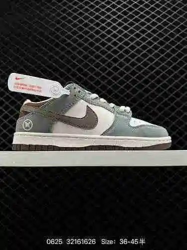 3 Yuto Horigome x Nk SB Dunk Low Co-branding "Gray Feather SB Low top Leisure Skateboarding Sho