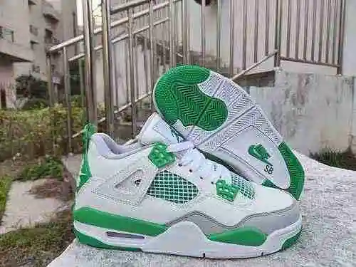 Nike SB x Air Jordan 4 Co branded White Grey Green 40-47