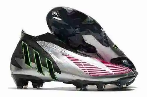 Llegó/heredado) Adidas Falcon 22+plata negro hoja afilada serie tejido completo sin zapatos FG Bota 