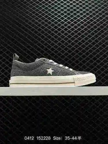 4 Converse One Star Pro Converse Oficial Grey Wood Village Retro Casual Zapato de skate Los zapatos 