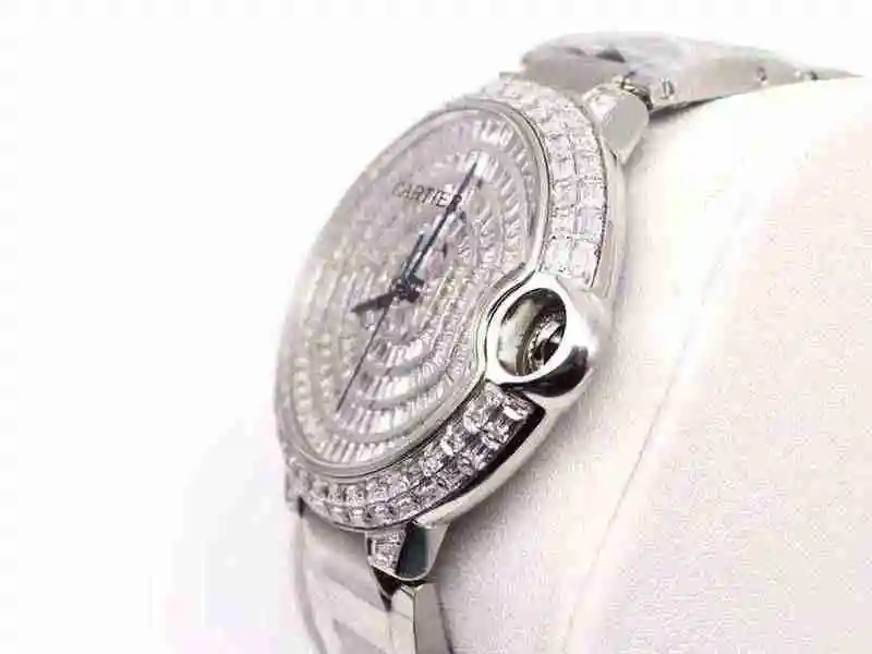 卡地亚Cartier蓝气球方钻满天星手表 42mm (59).webp