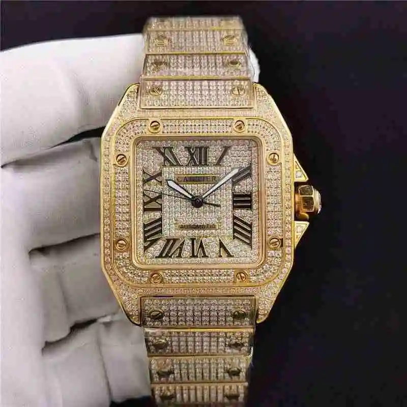 高级满天星腕表CARTIER卡地亚山度士系列 直径51mmX41.3mm (92).webp