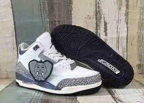 Zapatillas Hombre JORDAN 3 Blanco Gris Carbón 40-47