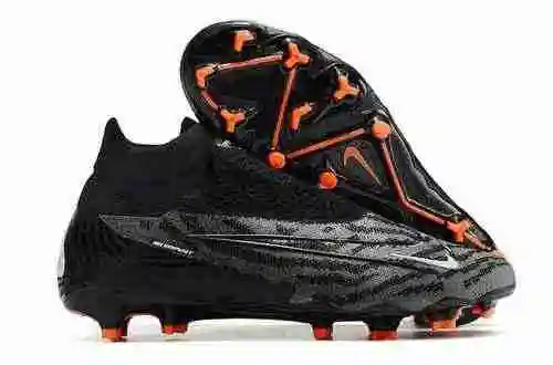 Arrived/inherited) Nike High Top Phantom GX Black Orange Double Layer Waterproof Fish Silk Full Knit