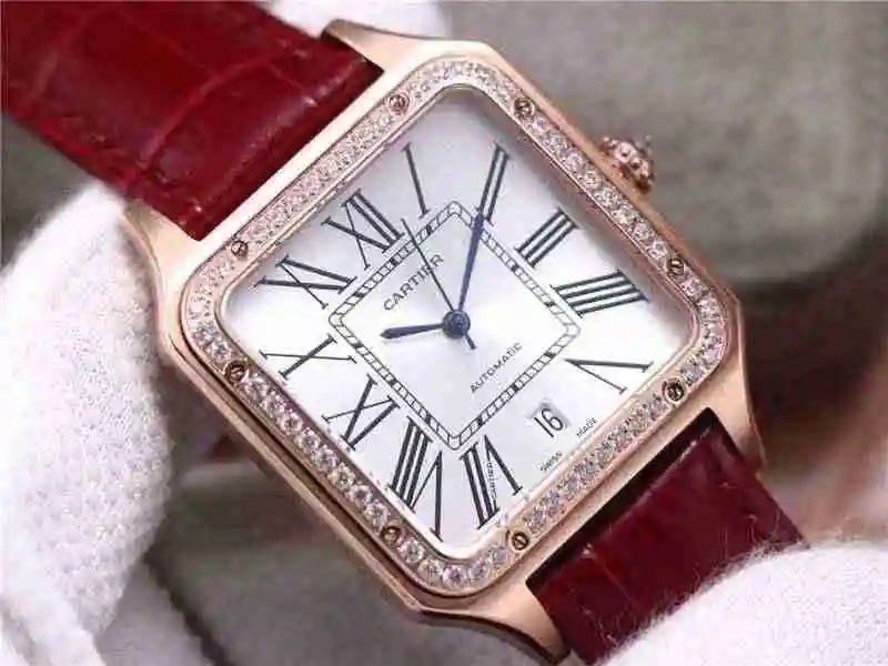 卡地亚Cartier山度士SANTOS-DUMONT 男款49mmX36mm厚度9mm，女款44mmX33mm厚度9mm (4).webp