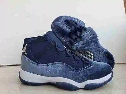 AIR JORDAN11 Jordan 11 Deep Blue Plush Men's and Women's Shoes 36-47