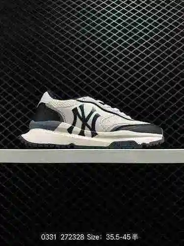  MLB Chunky Liner New York Yankees Senior Shoe Series Low Top Dad Style Light Weight Elevated Thick 