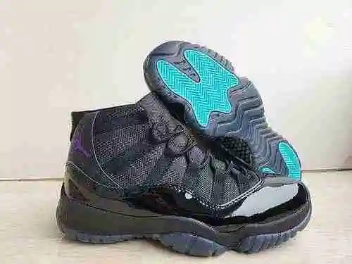 Jordan Dan 11th generation black purple men's and women's shoes 36-47