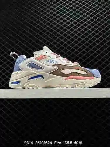 2 FILA Fei Le Shan Qiu Zapatos Zapatos de suela gruesa Zapatos de mujer Zapatos deportivos vintage Z
