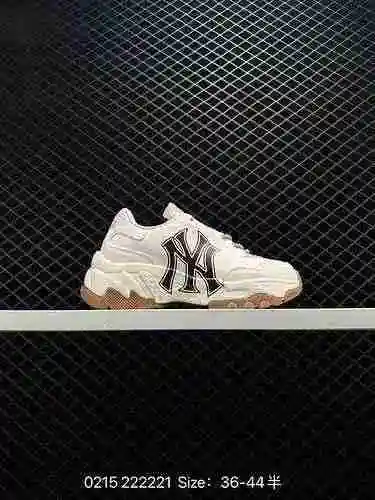 105 MLB BigBall Chunky 23 Spring New New York Yankees Yankees Thick Sole Daddy Shoes for Men and Wom