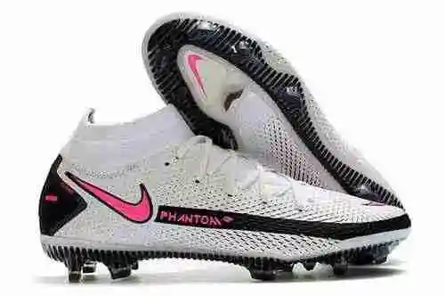 Llegado/heredado) Nike Phantom GT High Top Blanco Negro Rojo Impermeable Full Knit Original FG Bota 