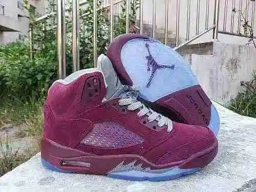 AIR JORDAN 5 Jordan Dan 5th Generation Wine Red 40-47