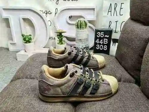 308D nivel de empresa AD Adidas Clover MTSS X Adidas Clover Rabbit Hole Strap Shell Head Zapatos de 