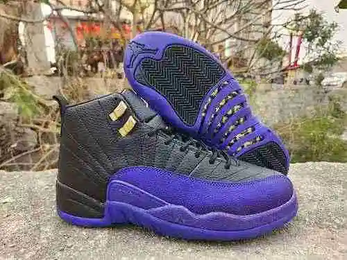 AJ12 Black Purple 40-47