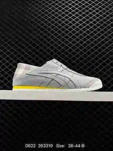 95 OnitsukaTiger/Guizuka Tiger México 66 SLIP ON Oficial 22 Nuevo zapato para correr informal de lon