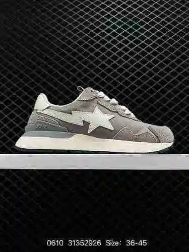 130 Bape Sta To Low Pure Original Color Matching Star El mismo cuero lacado clásico Ape Head Low Top