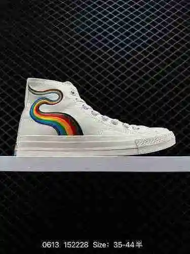 4 CONVERSE Official Pride Chuck 7 Iridescent Fashion Zapatos de lona versátiles 782C Converse invita