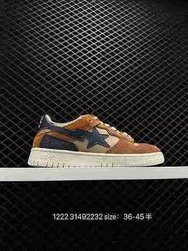 160 estrella Bape Sta To Low de nivel empresarial con los mismos zapatos deportivos y de ocio de cañ