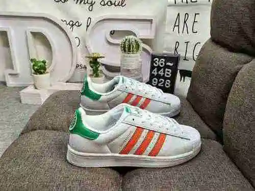 928DAdidas Three Leaf Grass Originals Superstar Shell Head Zapatos deportivos clásicos, versátiles e