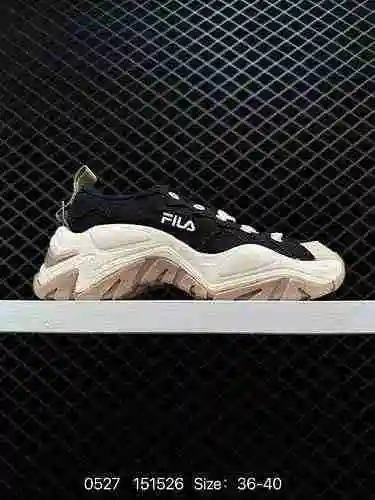 3 Fila Fusion Stack Fila Fashion Brand Zapatos para papá con suela gruesa, antideslizantes, informal