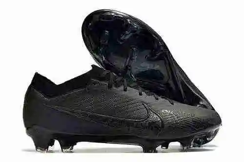 Llegada) Nike Assassin XV All Black Incorporado All Air Cushion Waterproof Knit FG Bota de fútbol Ni