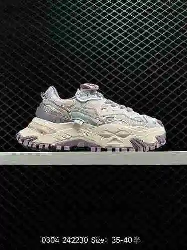 5 Fila/Fila Suela gruesa Intensificada Retro Casual Zapatillas deportivas para correr T2W243FLL Tama