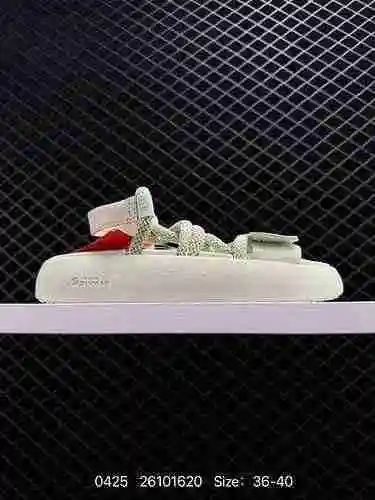 Fila De Mujer Sandal Donut Series Modern Fashion Summer Beach Velcro Fried Dough Twists Tie Rope San