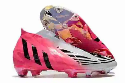 Llegó/heredado) Adidas Falcon 22+White Powder Sharp Blade Series All Knit Laceless FG Bota de fútbol