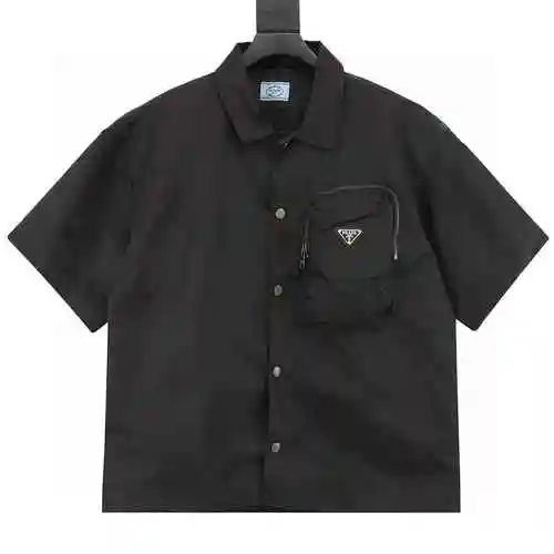 PRADA/Camisa de manga corta con bolsillo de herramientas Prada</span>