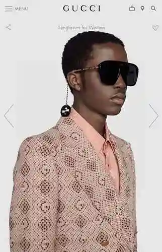 3330 Gafas de sol Gucci, chapa, pendientes de borlas, pedido original, Gucc * i de alta calidad Mode