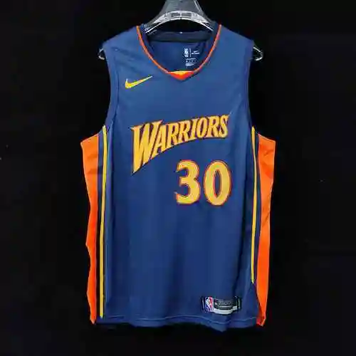AU Player Edition Warrior Classic Vintage Azul 30 Curry 11 Thompson Bordado