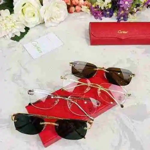 2610 Gafas para miopía Cartier Gafas sin marco Cartier Las monturas simples y livianas pueden combin